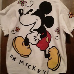 vintage Micky & Co.  white button down shirt